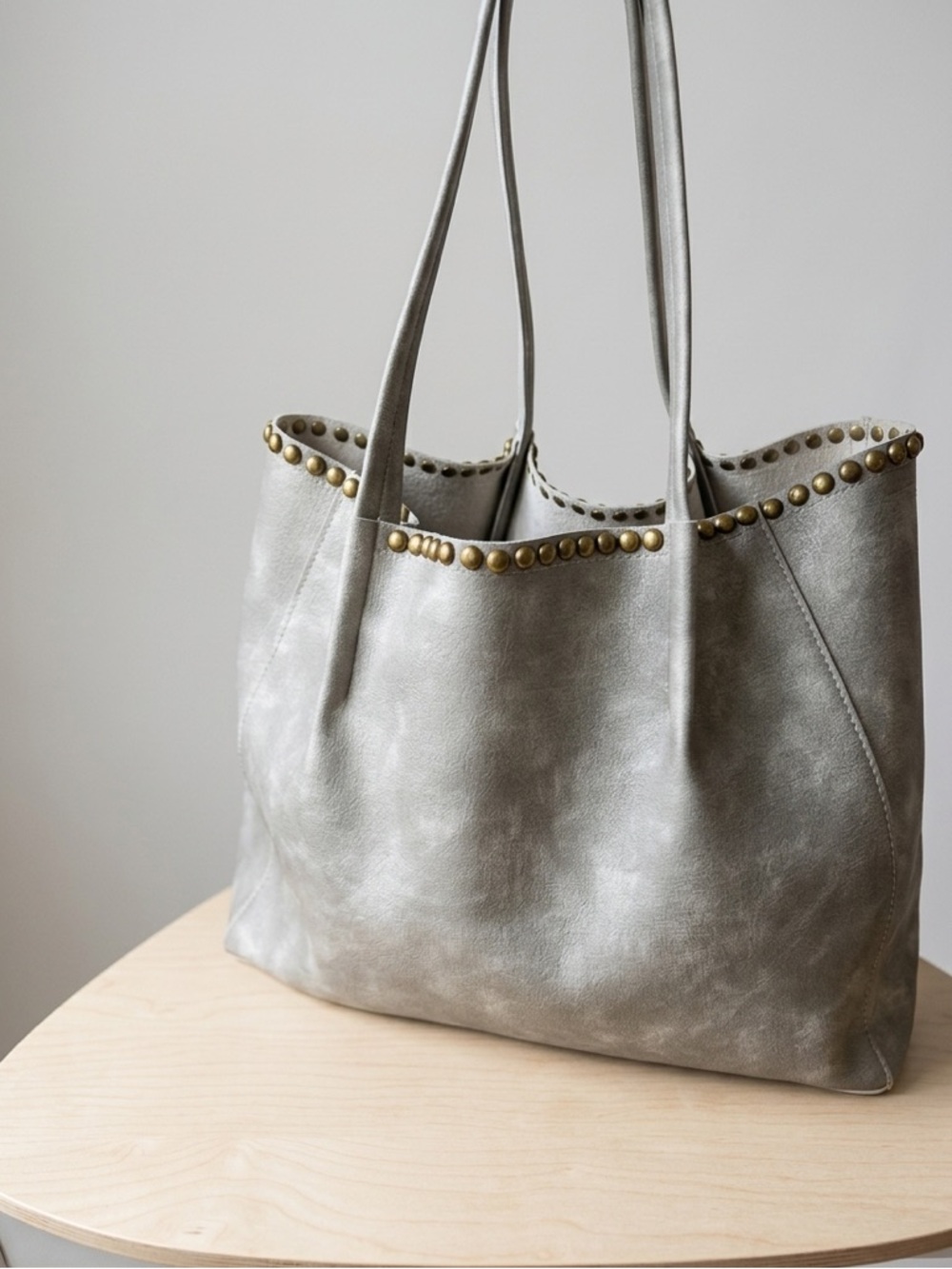 B-Low The Belt Studded Distressed Tote Bag